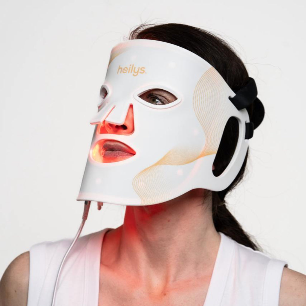heilys FaceMask – LED-Rotlichtmaske mit 630nm & 830nm für Hautstraffung